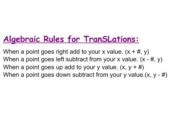 Translation rule